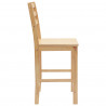 Krzesła jadalne 2 pcs Naturalny 40 x 47,5 x 99,5 cm