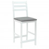 Krzesła jadalne 2 pcs Biały 40 x 47,5 x 99,5 cm Drewno Gumowe