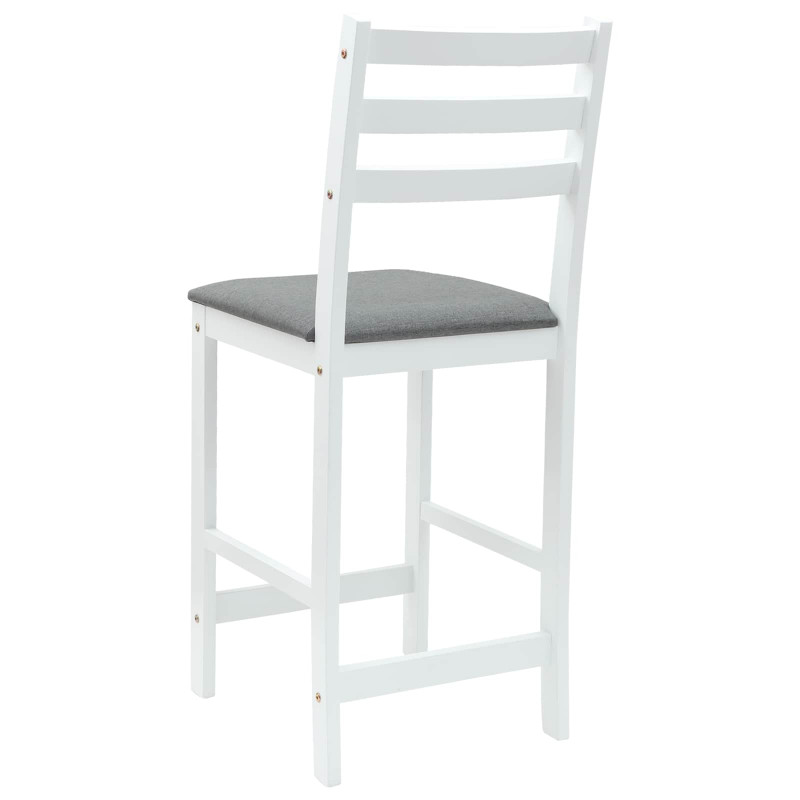 Krzesła jadalne 2 pcs Biały 40 x 47,5 x 99,5 cm Drewno Gumowe