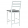 Krzesła jadalne 2 pcs Biały 40 x 47,5 x 99,5 cm Drewno Gumowe