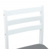 Krzesła jadalne 2 pcs Biały 40 x 47,5 x 99,5 cm Drewno Gumowe