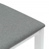 Krzesła jadalne 2 pcs Biały 40 x 47,5 x 99,5 cm Drewno Gumowe