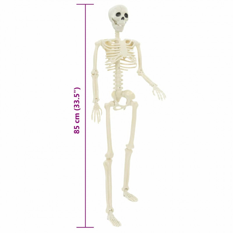 Szkielet Halloweenowy 2 pcs Biały 85 cm PVC