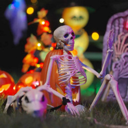 Dekoracja Halloween Szkielet 2 pcs Biały polipropylen