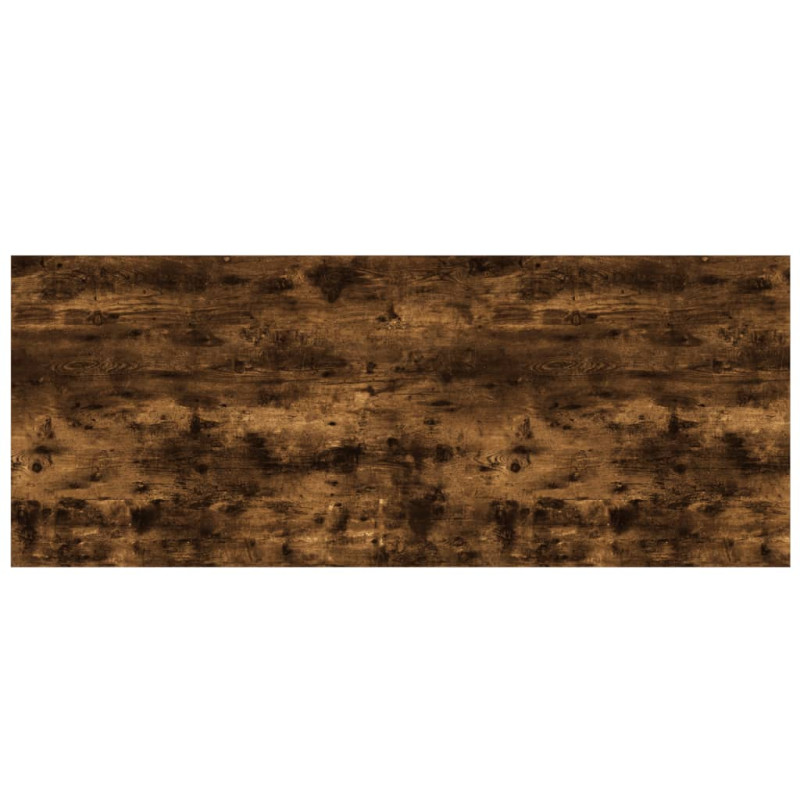 Półki ścienne, 4 szt., przydymiony dąb, 100x40x1,5 cm