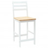 Krzesła jadalne 2 pcs Biały 40 x 47,5 x 99,5 cm Drewno Gumowe
