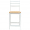 Krzesła jadalne 2 pcs Biały 40 x 47,5 x 99,5 cm Drewno Gumowe