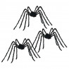 Dekoracja Pająka na Halloween 3 pcs Czarny 200 cm