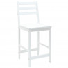 Krzesła jadalne 2 pcs Biały 40 x 47,5 x 99,5 cm Drewno Gumowe