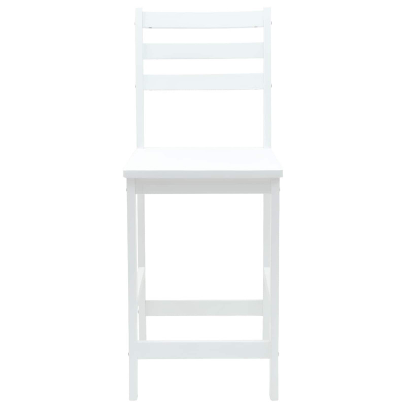 Krzesła jadalne 2 pcs Biały 40 x 47,5 x 99,5 cm Drewno Gumowe