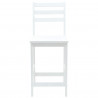 Krzesła jadalne 2 pcs Biały 40 x 47,5 x 99,5 cm Drewno Gumowe