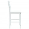Krzesła jadalne 2 pcs Biały 40 x 47,5 x 99,5 cm Drewno Gumowe