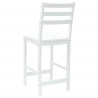 Krzesła jadalne 2 pcs Biały 40 x 47,5 x 99,5 cm Drewno Gumowe