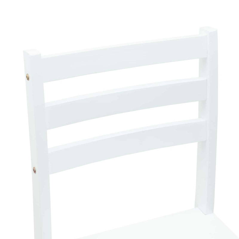 Krzesła jadalne 2 pcs Biały 40 x 47,5 x 99,5 cm Drewno Gumowe