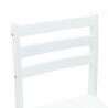 Krzesła jadalne 2 pcs Biały 40 x 47,5 x 99,5 cm Drewno Gumowe