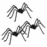 Dekoracja Pająka na Halloween 3 pcs Czarny 150 cm