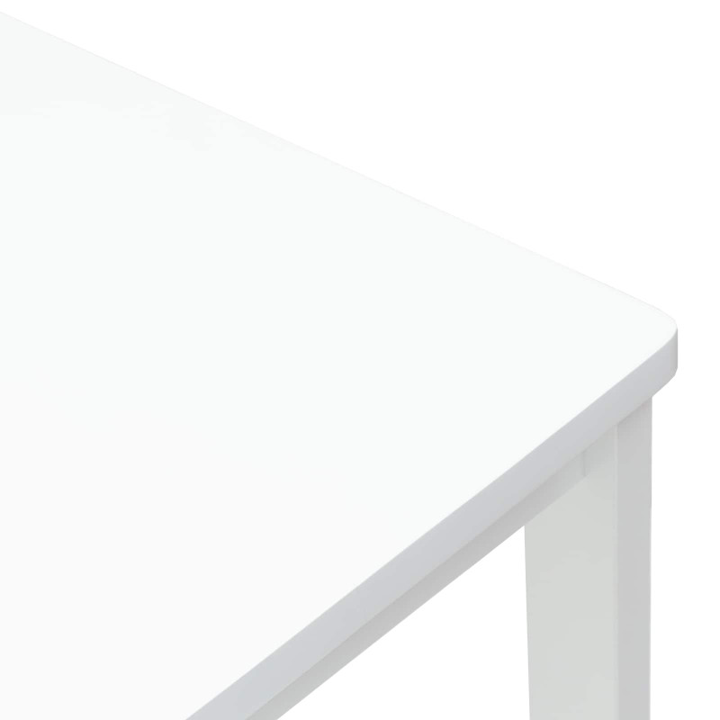 Krzesła jadalne 2 pcs Biały 40 x 47,5 x 99,5 cm Drewno Gumowe