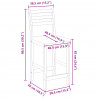 Krzesła jadalne 2 pcs Biały 40 x 47,5 x 99,5 cm Drewno Gumowe