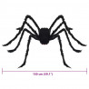 Dekoracja Pająka na Halloween 3 pcs Czarny 150 cm