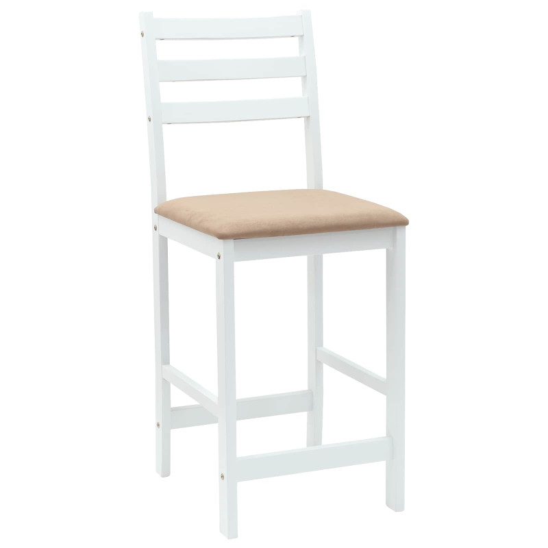 Krzesła jadalne 2 pcs Biały 40 x 47,5 x 99,5 cm Drewno Gumowe
