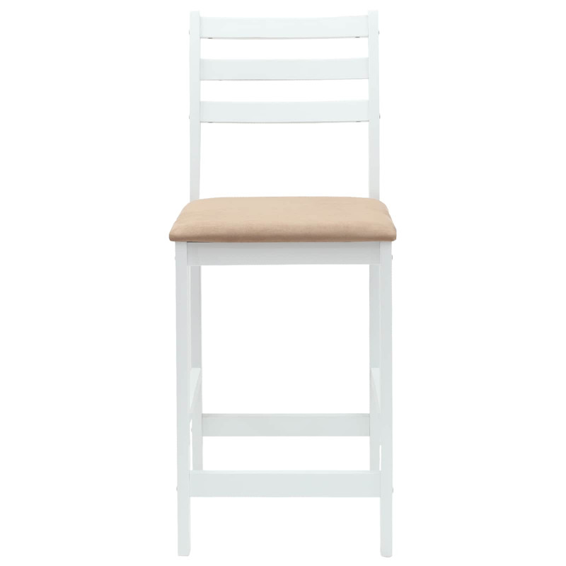 Krzesła jadalne 2 pcs Biały 40 x 47,5 x 99,5 cm Drewno Gumowe