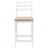 Krzesła jadalne 2 pcs Biały 40 x 47,5 x 99,5 cm Drewno Gumowe