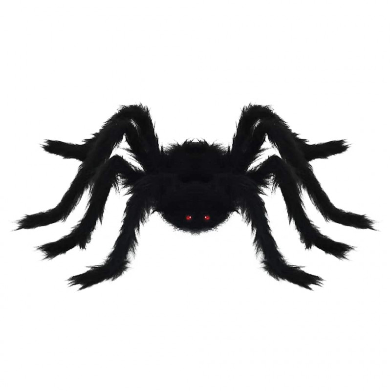 Dekoracja Pająka na Halloween 6 pcs Czarny 75 cm