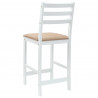 Krzesła jadalne 2 pcs Biały 40 x 47,5 x 99,5 cm Drewno Gumowe