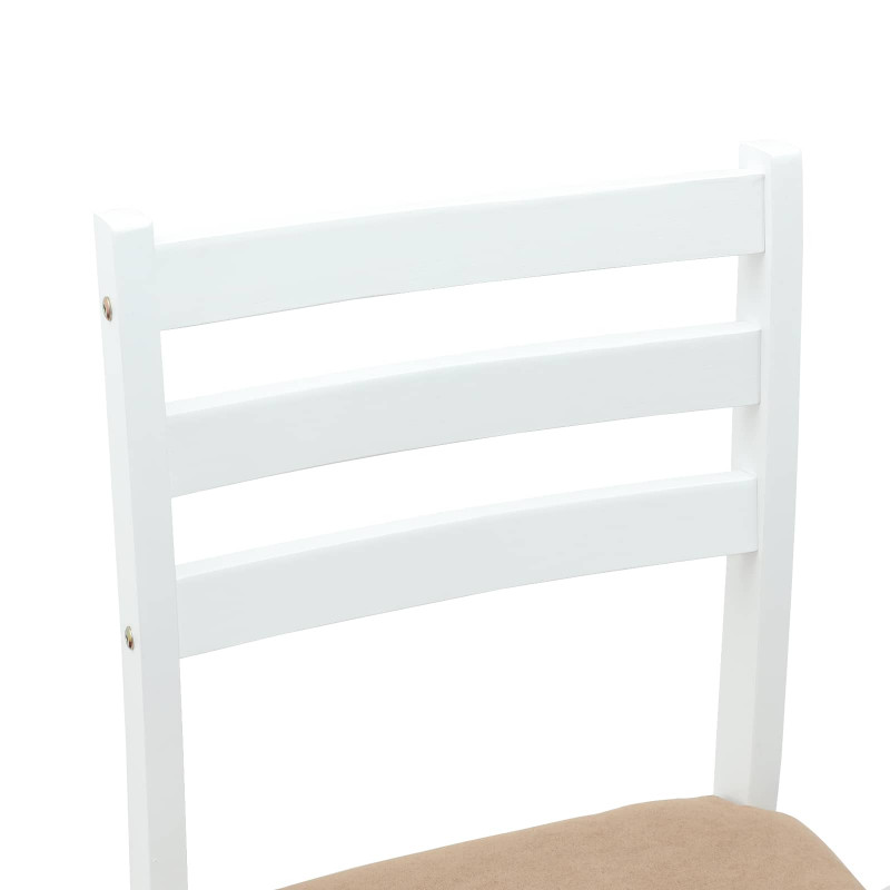 Krzesła jadalne 2 pcs Biały 40 x 47,5 x 99,5 cm Drewno Gumowe