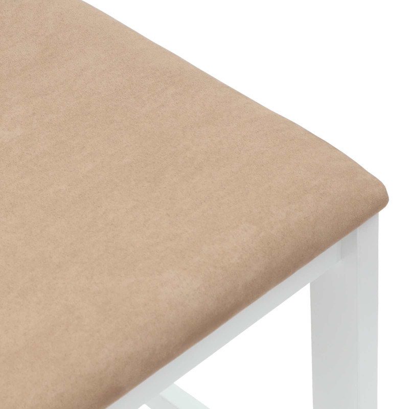 Krzesła jadalne 2 pcs Biały 40 x 47,5 x 99,5 cm Drewno Gumowe