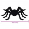 Dekoracja Pająka na Halloween 6 pcs Czarny 75 cm