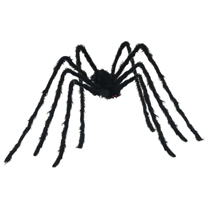 Dekoracja pająka halloweenowego z sieciami 2 pcs Czarny i biały