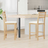 Krzesła jadalne 2 pcs Naturalny 40 x 47,5 x 99,5 cm
