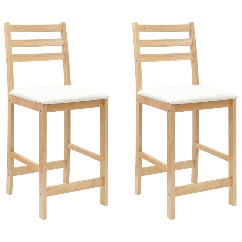 Krzesła jadalne 2 pcs Naturalny 40 x 47,5 x 99,5 cm