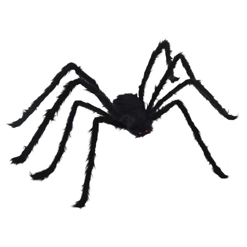 Dekoracja pająka halloweenowego z sieciami 4 pcs Czarny i biały