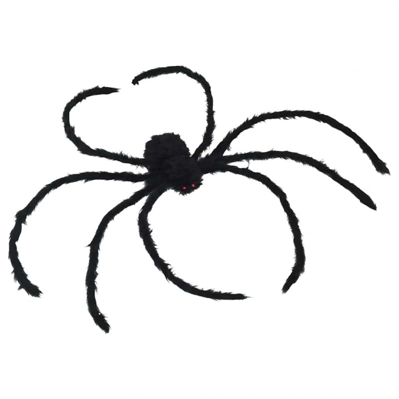 Dekoracja pająka halloweenowego z sieciami 4 pcs Czarny i biały