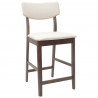 Krzesła jadalne 2 pcs Jasny Brąz 48 x 49 x 95 cm Drewno Gumowe