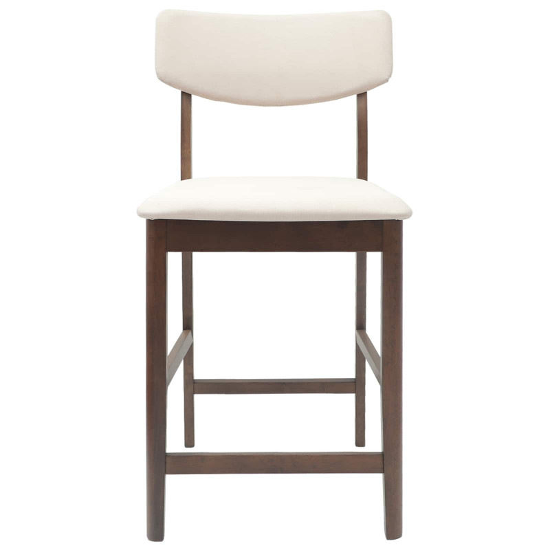 Krzesła jadalne 2 pcs Jasny Brąz 48 x 49 x 95 cm Drewno Gumowe