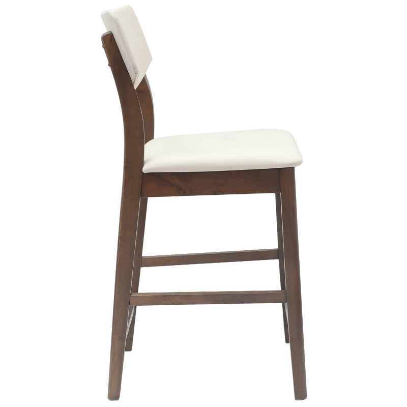 Krzesła jadalne 2 pcs Jasny Brąz 48 x 49 x 95 cm Drewno Gumowe