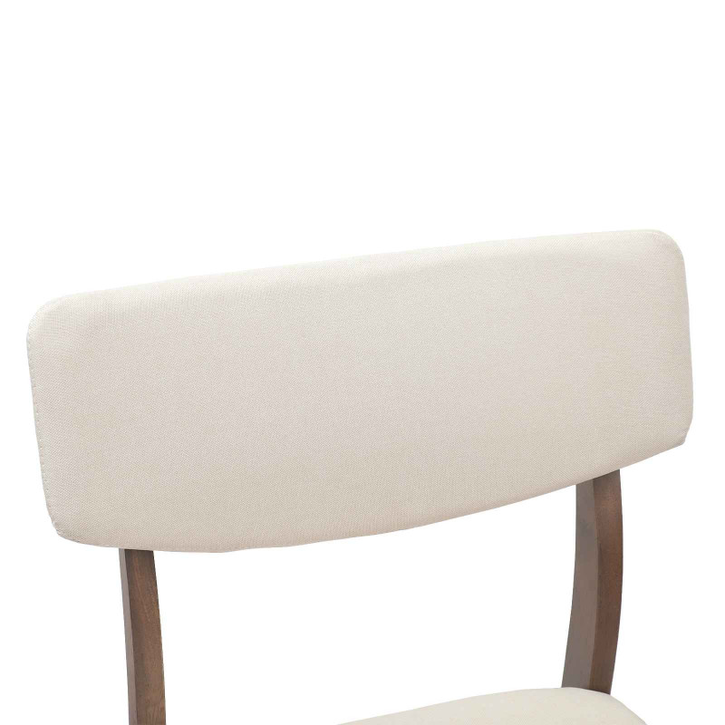Krzesła jadalne 2 pcs Jasny Brąz 48 x 49 x 95 cm Drewno Gumowe
