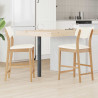 Krzesła jadalne 2 pcs Naturalny 48 x 49 x 95 cm Drewno Gumowe