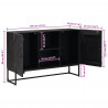 Bufet Czarny 105 x 30 x 68 cm
