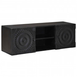 Szafka pod telewizor z półką z drzwiami Czarny 105 x 30 x 35 cm