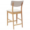 Krzesła jadalne 2 pcs Naturalny 48 x 49 x 95 cm Drewno Gumowe