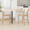 Krzesła jadalne 2 pcs Naturalny 48 x 49 x 95 cm Drewno Gumowe