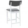 Krzesła jadalne 2 pcs Biały 48 x 49 x 95 cm Drewno Gumowe