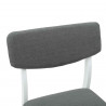 Krzesła jadalne 2 pcs Biały 48 x 49 x 95 cm Drewno Gumowe
