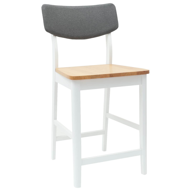 Krzesła jadalne 2 pcs Biały 48 x 49 x 95 cm Drewno Gumowe