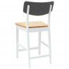Krzesła jadalne 2 pcs Biały 48 x 49 x 95 cm Drewno Gumowe