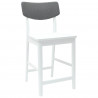 Krzesła jadalne 2 pcs Biały 48 x 49 x 95 cm Drewno Gumowe